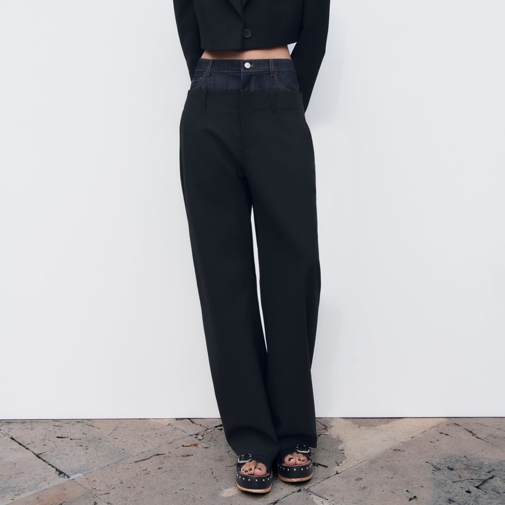Zara Limited Edition Contrast Pants